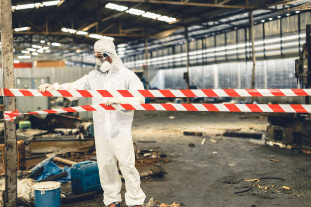 Professional Sewage Cleanup technician working in Augusta, GA